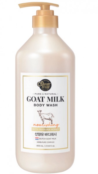  SỮA TẮM CAO CẤP HÀN QUỐC SHOWERMATE GOATMILK MANUKA HONEY (Dưỡng ẩm, trắng da - Hương mật ong Manuka)