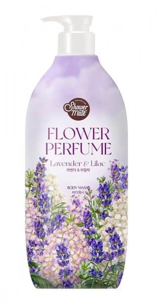  SỮA TẮM CAO CẤP HÀN QUỐC SHOWERMATE PURPLE FLOWER PERFUME (Hương hoa Oải Hương và hoa Tử Đinh Hương) - 900ml