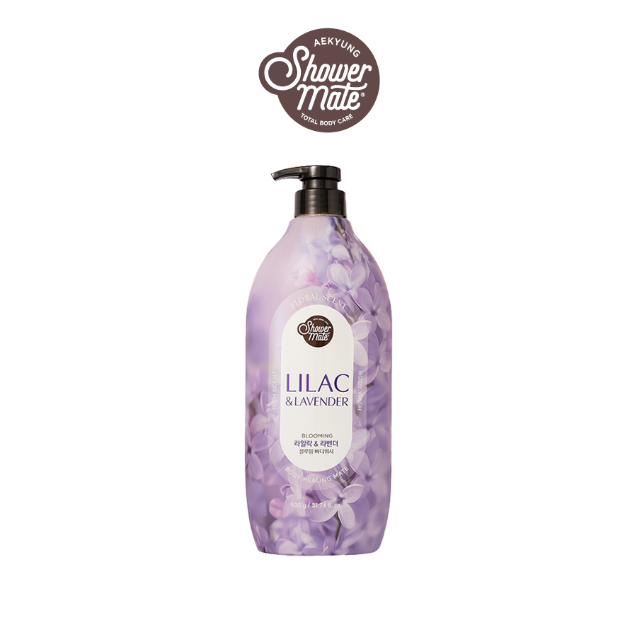 SỮA TẮM CAO CẤP HÀN QUỐC SHOWERMATE PURPLE FLOWER PERFUME (Hương hoa Oải Hương và hoa Tử Đinh Hương) - 900ml